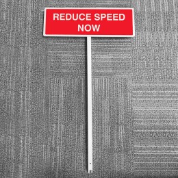Reduce Speed Now - Verge Sign - 