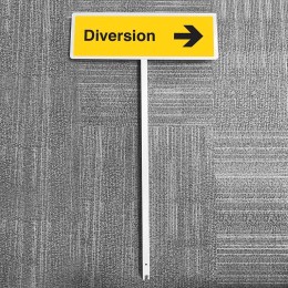 Diversion - Arrow Right - Verge Sign - 