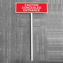 Caution - Concealed Entrance Verge Sign - 