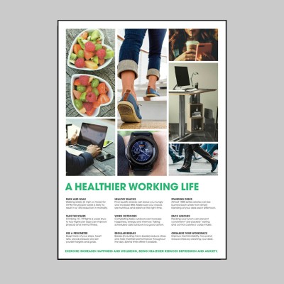 A Healthier Working Life - Poster - A Healthier Working Life - Poster -