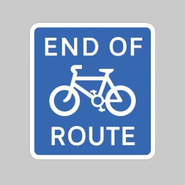 End of Cycle Route - Class R2 - Permanent - 