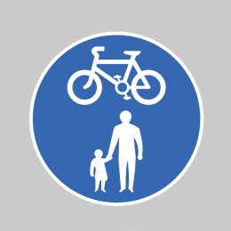 Pedal Cycle & Pedestrian Route Only - Class R2 - Permanent - 