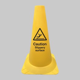 Caution Slippery Surface - Round Cone - Caution Slippery Surface - Round Cone -
