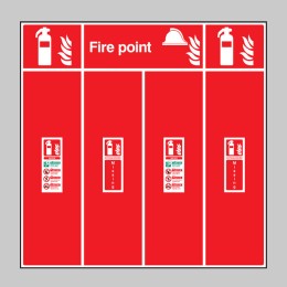 Fire Extinguisher Location Board - Double - 