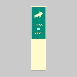 Door Plate - Push to Open - 