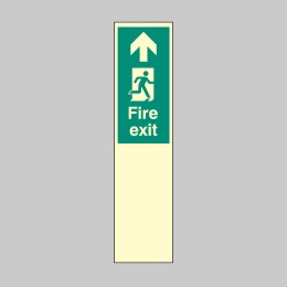 Door Plate - Fire Exit Straight On - 