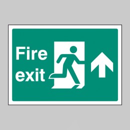 A4 - Fire Exit - Straight / Up - 