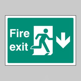 A4 - Fire Exit Down - 