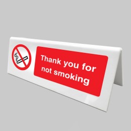 Thank You for Not Smoking Table Cards (Pack of 5) - 