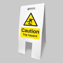 Caution - Trip Hazard - Lightweight Self Standing Sign - Caution - Trip Hazard - Lightweight Self Standing Sign -