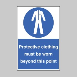 Protective Clothing Must be Worn - Floor Graphic - 
