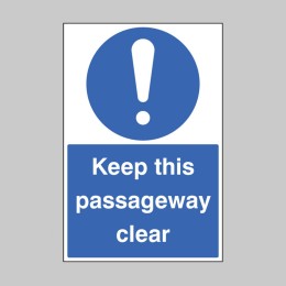 Keep this Passageway Clear - Floor Graphic - 