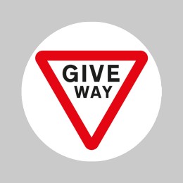 Stop Give Way - Floor Graphic - 