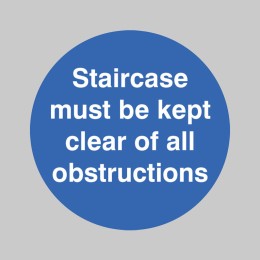 Staircase Must be Kept Clear - Floor Graphic - 
