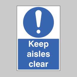 Keep Aisles Clear - Floor Graphic - 