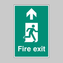 Fire Exit - Up / Straight On - Floor Graphic - 
