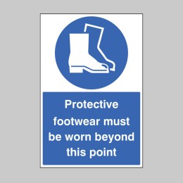 Protective Footwear Must be Worn - Floor Graphic - 