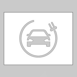 Stencil - Electric Vehicle Symbol - 