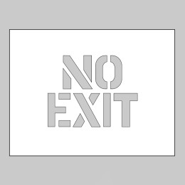Stencil - No Exit - 
