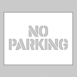 Stencil - No Parking - 