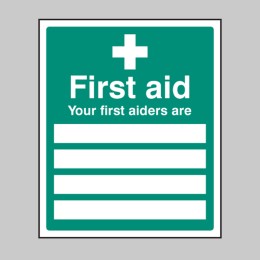 Your First Aiders Are - Your First Aiders Are -