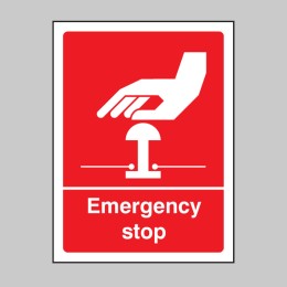 Emergency Stop (White / Red) - Emergency Stop (White / Red) -