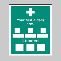 Your First Aiders Are - Your First Aiders Are -