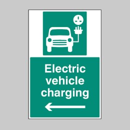 Electric Vehicle Charging Point - Left Arrow - 
