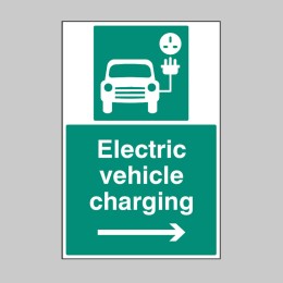 Electric Vehicle Charging Point - Right Arrow - 