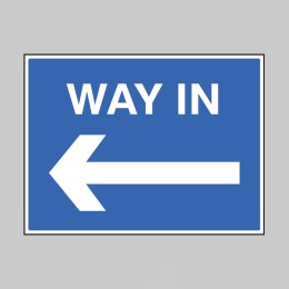 Way in - Arrow Left - 