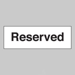 Reserved - 