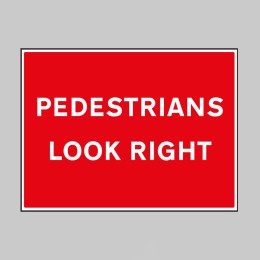 Pedestrians Look Right - 